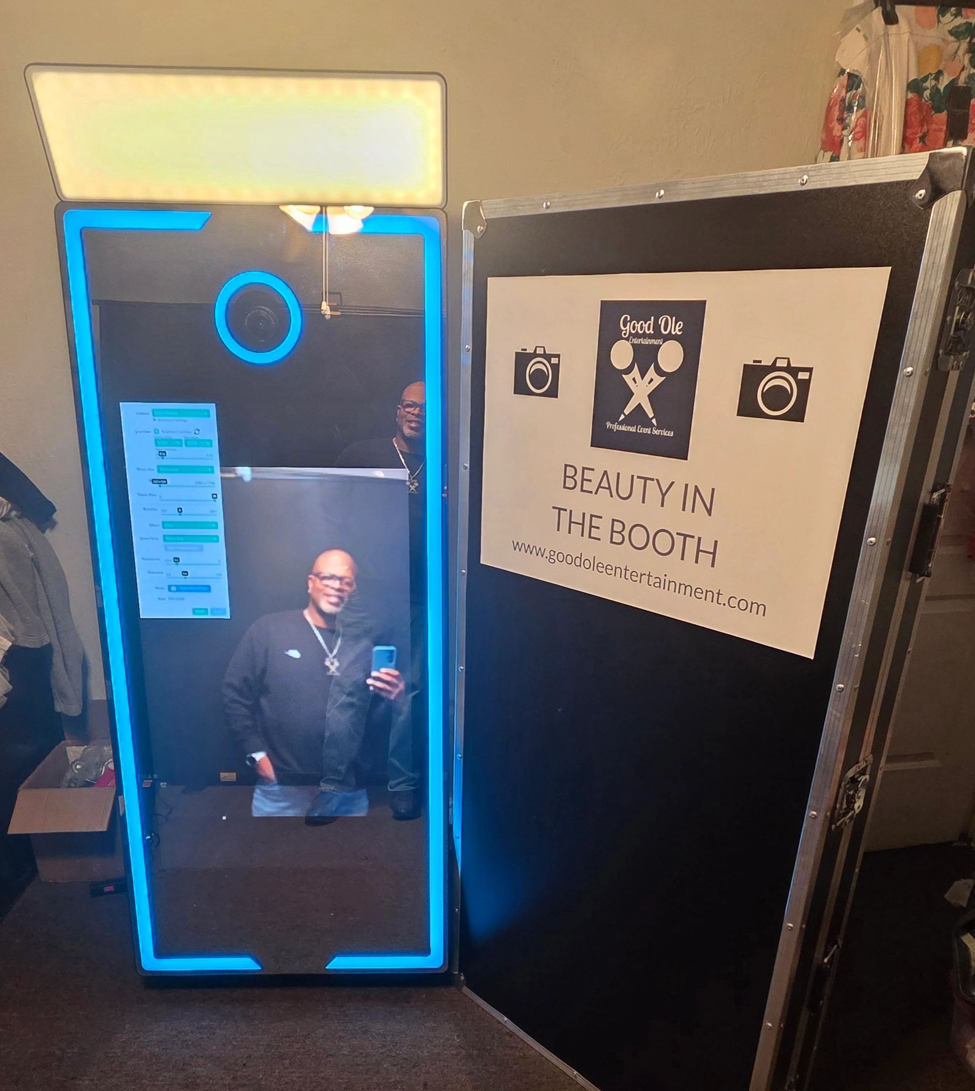 Photo booth at Good Ole Entertainment event